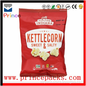 Popcorn Packaging Bag/plastic aluminium foil custom printed bags /Potato Chips Packaging Bag